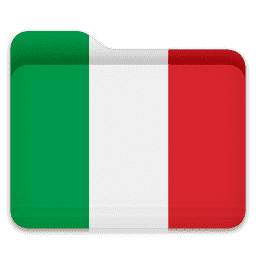 Italian flag folder