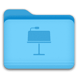 Keynote Folder macOS icon