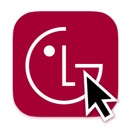 LG Logo Icon With Cursor macOS icon