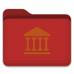 Library Red Folder