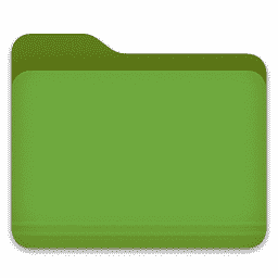 Lime Green Folder macOS icon