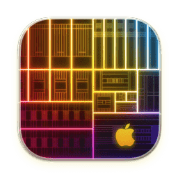 M1 Neon macOS icon