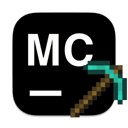 MCreator (IntelleJ IDE style) Minecraft Pickaxe macOS icon