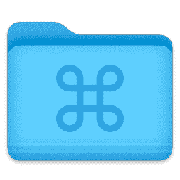 Mac Command Key Folder macOS icon