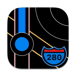 Maps Dark Mode macOS icon
