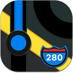 Maps Dark Mode macOS icon