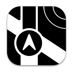 Maps (Dark) macOS icon
