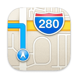 Maps macOS icon