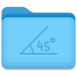 Math Angle Folder macOS icon