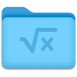 Math Square root Folder macOS icon