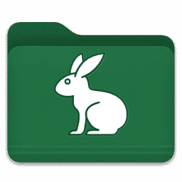 Matrix Follow the White Rabbit Folder macOS icon
