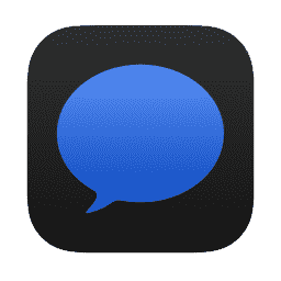 Messages (Blue) macOS icon