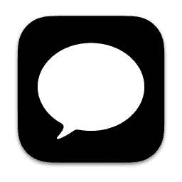 Messages (Dark) macOS icon