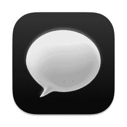Messages (Pure Dark) macOS icon