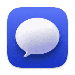 Messages (blue) macOS icon