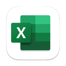 Microsoft Excel  (Fixed shadow & small sizes)