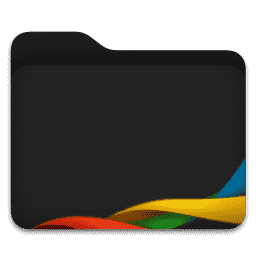 Microsoft Office folder Alt. (Dark Mode) macOS icon