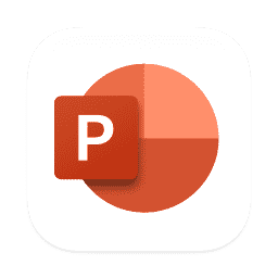 Microsoft PowerPoint (Transparent) macOS icon