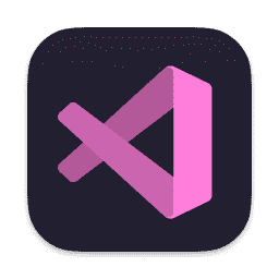 Microsoft Visual Studio Code - Synthwave macOS icon