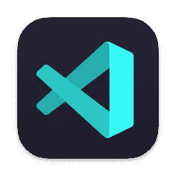 Microsoft Visual Studio Code -  Synthwave macOS icon