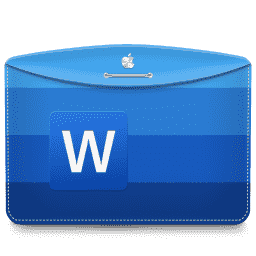 Microsoft Word - Folder macOS icon