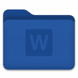 Microsoft Word - Folder macOS icon
