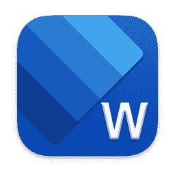 Microsoft Word  macOS icon