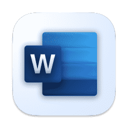 Microsoft Word macOS icon