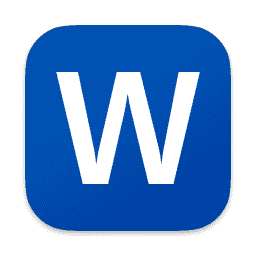 Microsoft Word macOS icon