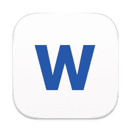 Microsoft Word macOS icon