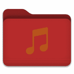 Music Red Folder