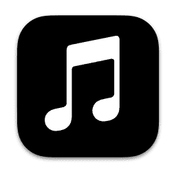 Music (Dark) macOS icon