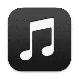 Music (Pure Dark) macOS icon
