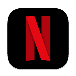 Netflix (Dark) macOS icon