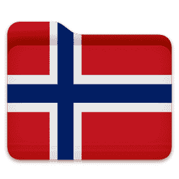 Norwegian flag folder