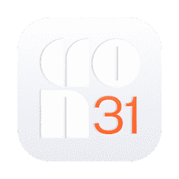 Notion Calendar, White (Cron) macOS icon
