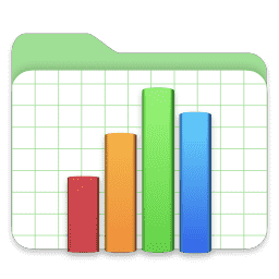 Numbers Folder macOS icon