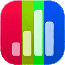Numbers Liquid Glass (Rainbow Light)