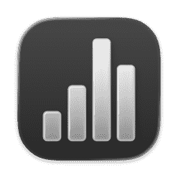 Numbers (Clear Dark) macOS icon