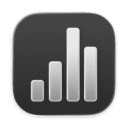 Numbers (Clear Dark) (macOS 26.2+) macOS icon
