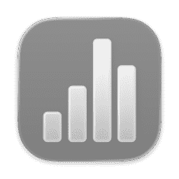 Numbers (Clear Light) macOS icon