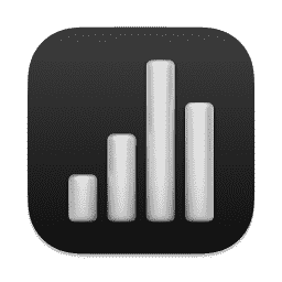 Numbers (Pure Dark) macOS icon