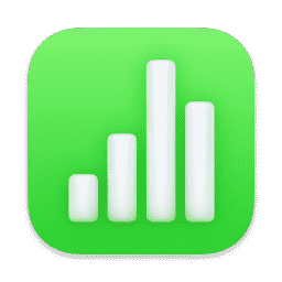 Numbers macOS icon