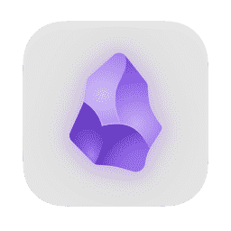 Obsidian-light macOS icon