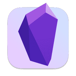 Obsidian macOS icon