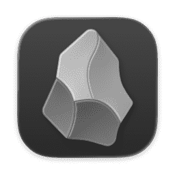 Obsidian (Clear Dark) (macOS 26.2+) macOS icon