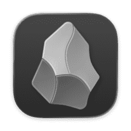 Obsidian (Clear Dark) macOS icon