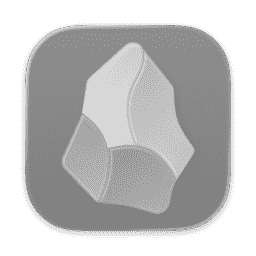 Obsidian (Clear Light) macOS icon