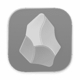 Obsidian (Clear Light) macOS icon