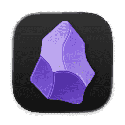 Obsidian (Dark) macOS icon